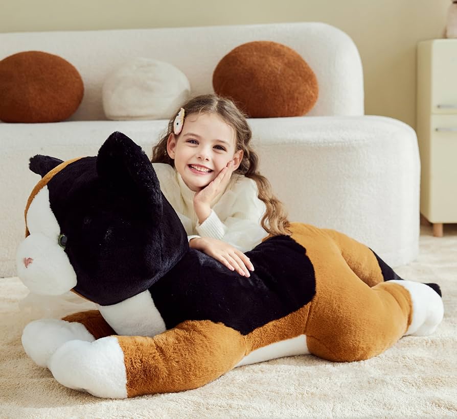 Amazon.com: IKASA Giant Calico Cat Stuffed Animl Plush Toy,Big