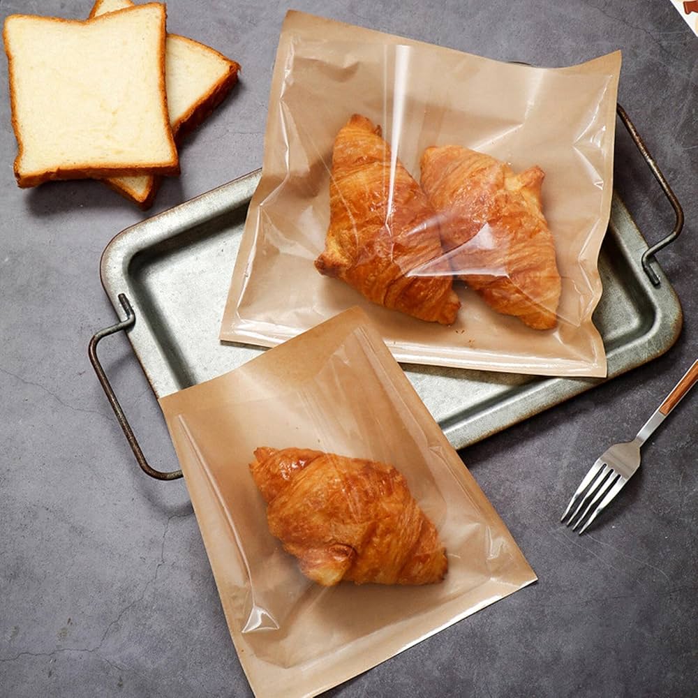 Amazon｜PpzhenN パン袋 ラッピングバッグ ビニール袋 包装 お菓子