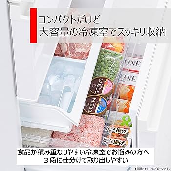 Amazon | TOSHIBA(東芝) 冷蔵庫 幅60.0㎝ 356L GR-V36SC(WU) 3ドア 右