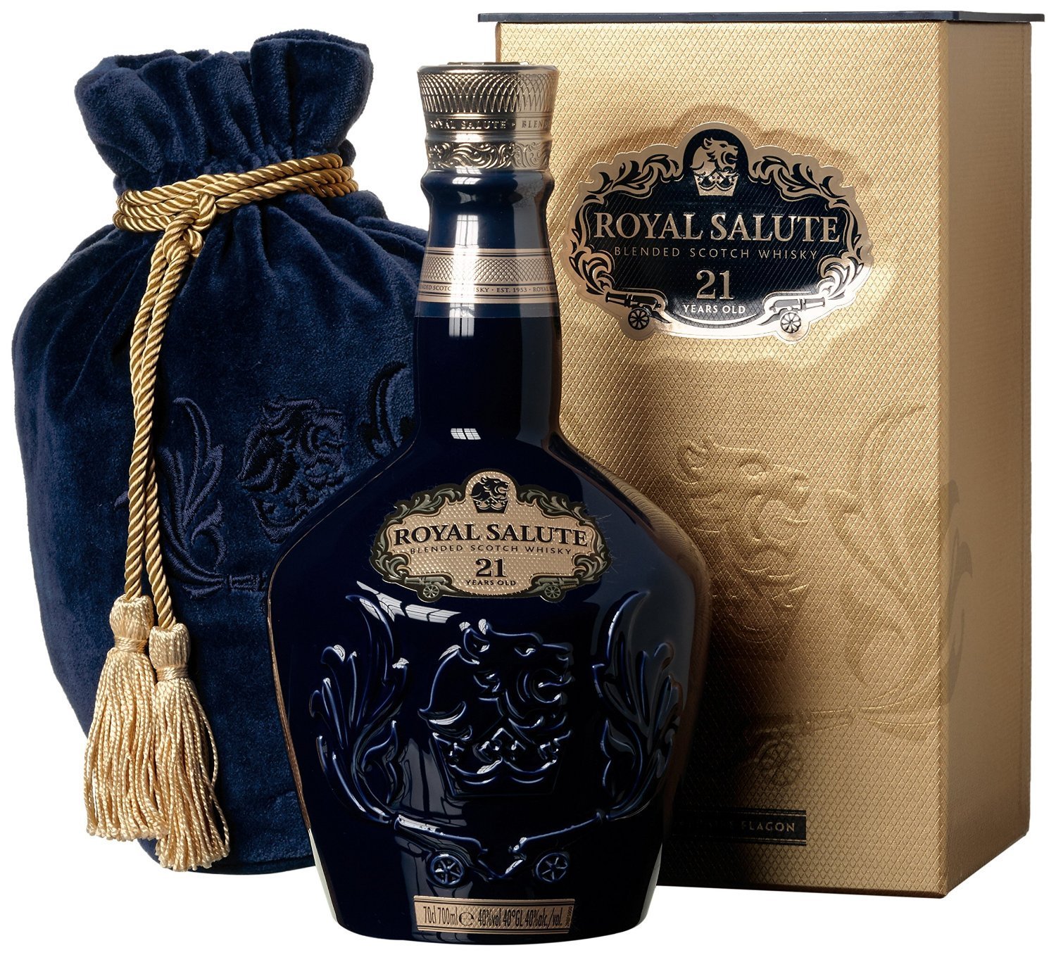 古酒 Salute 21年 2本 2本 ロイヤルサルート 21年 赤 青 スコッチ 古