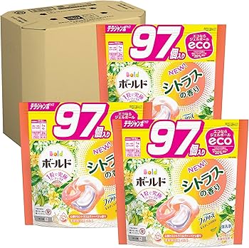 Amazon | ボールド 洗濯洗剤 ジェルボール4D シトラス&ヴァーベナ