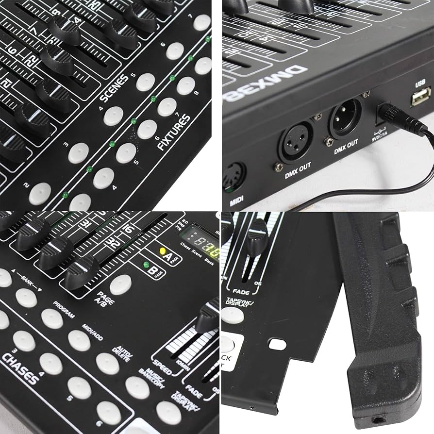 Amazon.co.jp: DMX 384 A/b コンソール、DMX-512 DJ コントローラー