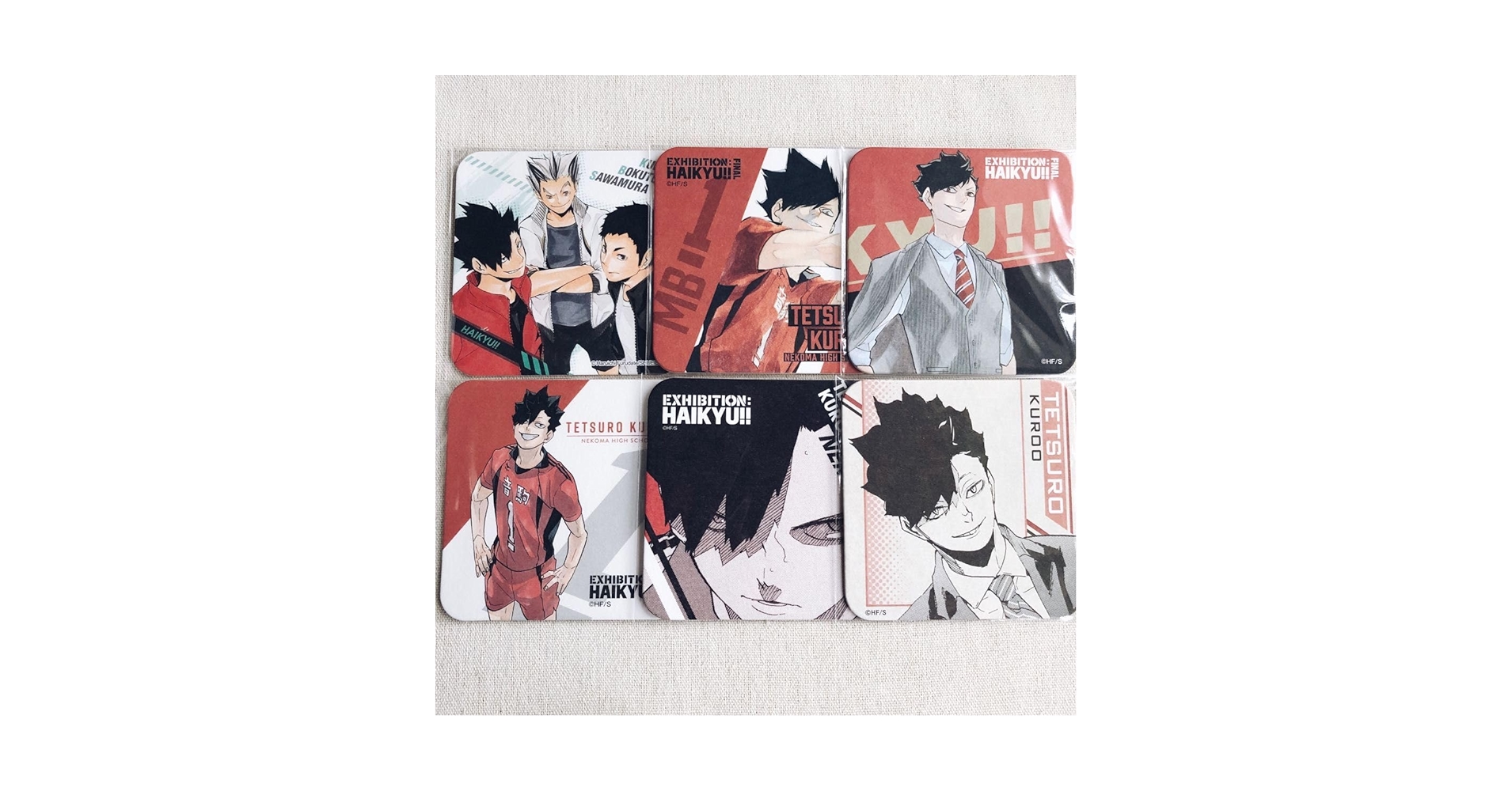 ハイキュー 黒尾鉄朗 原画 コースター 原画展 Amazon.co.jp