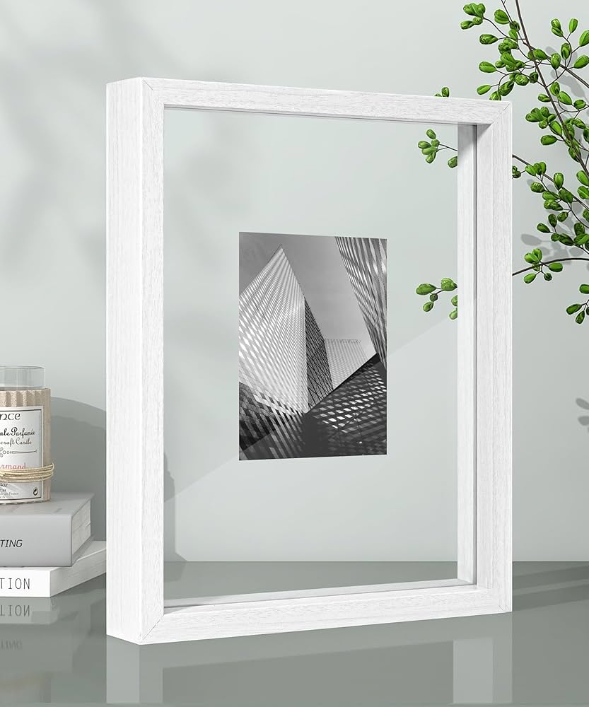 Amazon.co.jp: Afuly 写真フレーム 両面ガラスディスプレイ透明 額縁