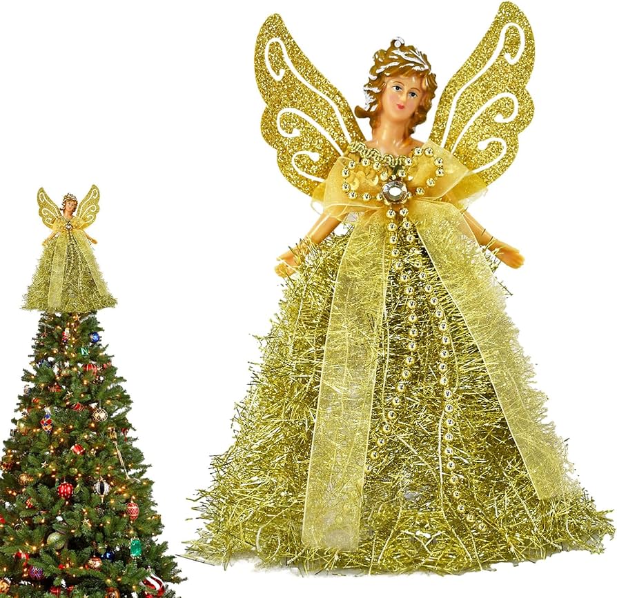 Amazon.co.jp: クリスマスエンジェルツリートッパー - クリスマスの