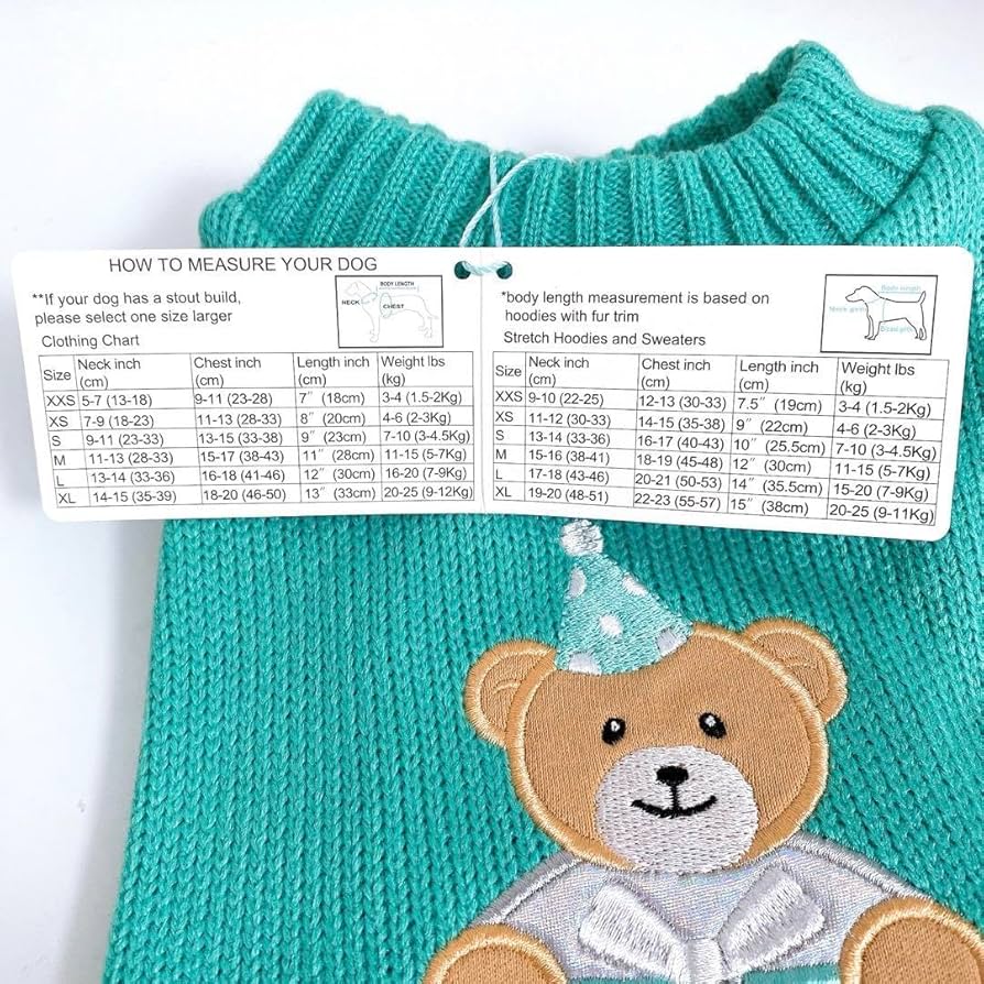 Luna Blue☆ルナブルー スニファニー ベアー セーター 犬服 サイズXS