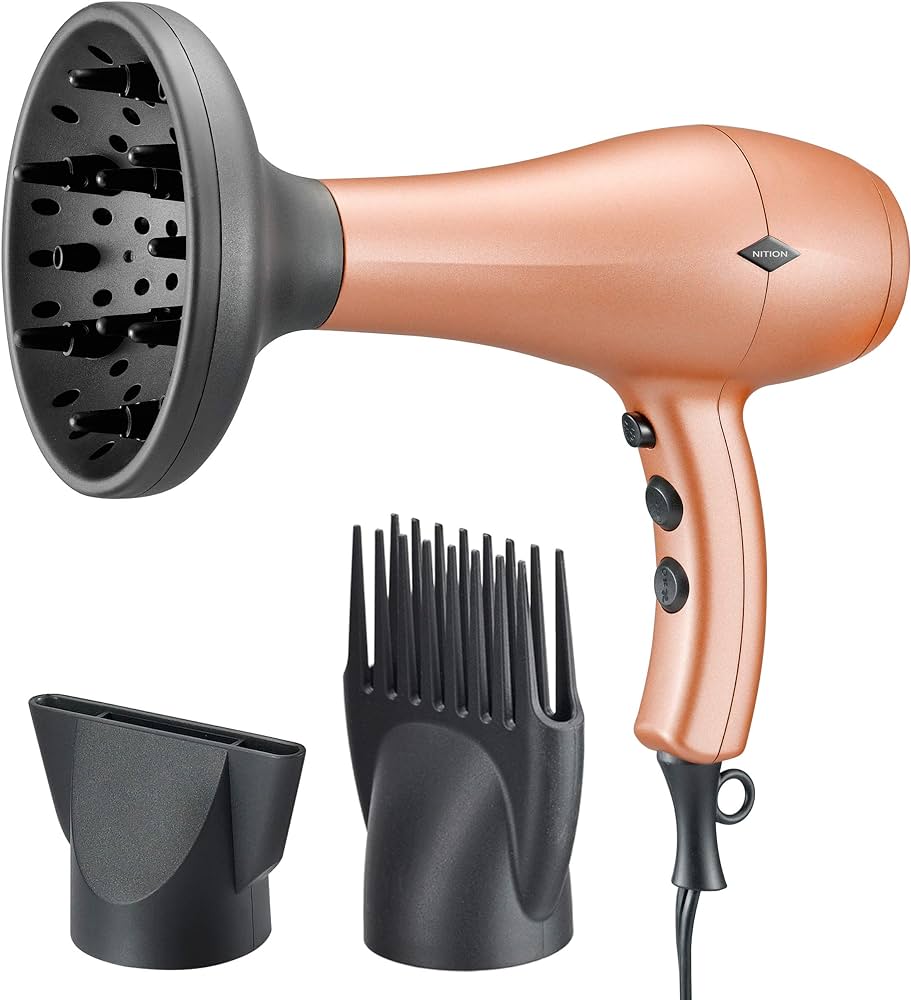 Amazon.com : NITION Negative Ions Ceramic Hair Dryer with Diffuser