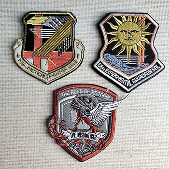 Amazon.co.jp: エースコンバット 着脱式刺繍ワッペン 黄色中隊