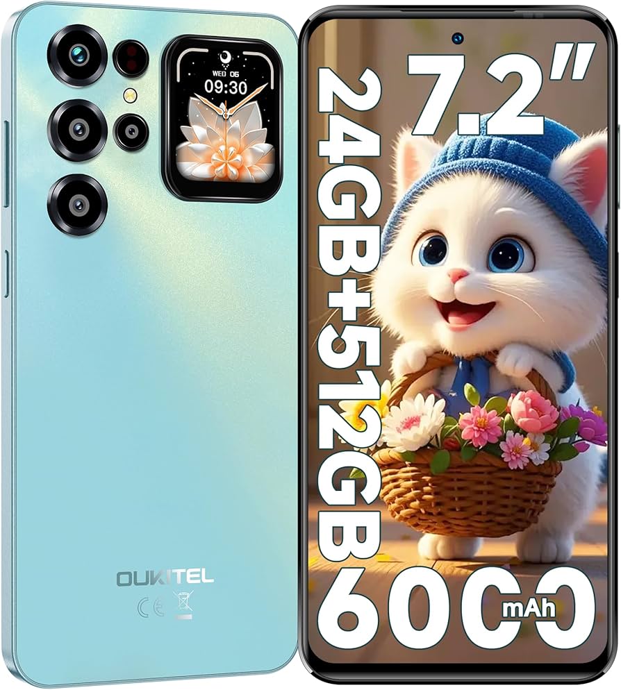 Amazon | OUKITEL C68 PLUS SIMフリー スマートフォン 本体 24GB+512GB