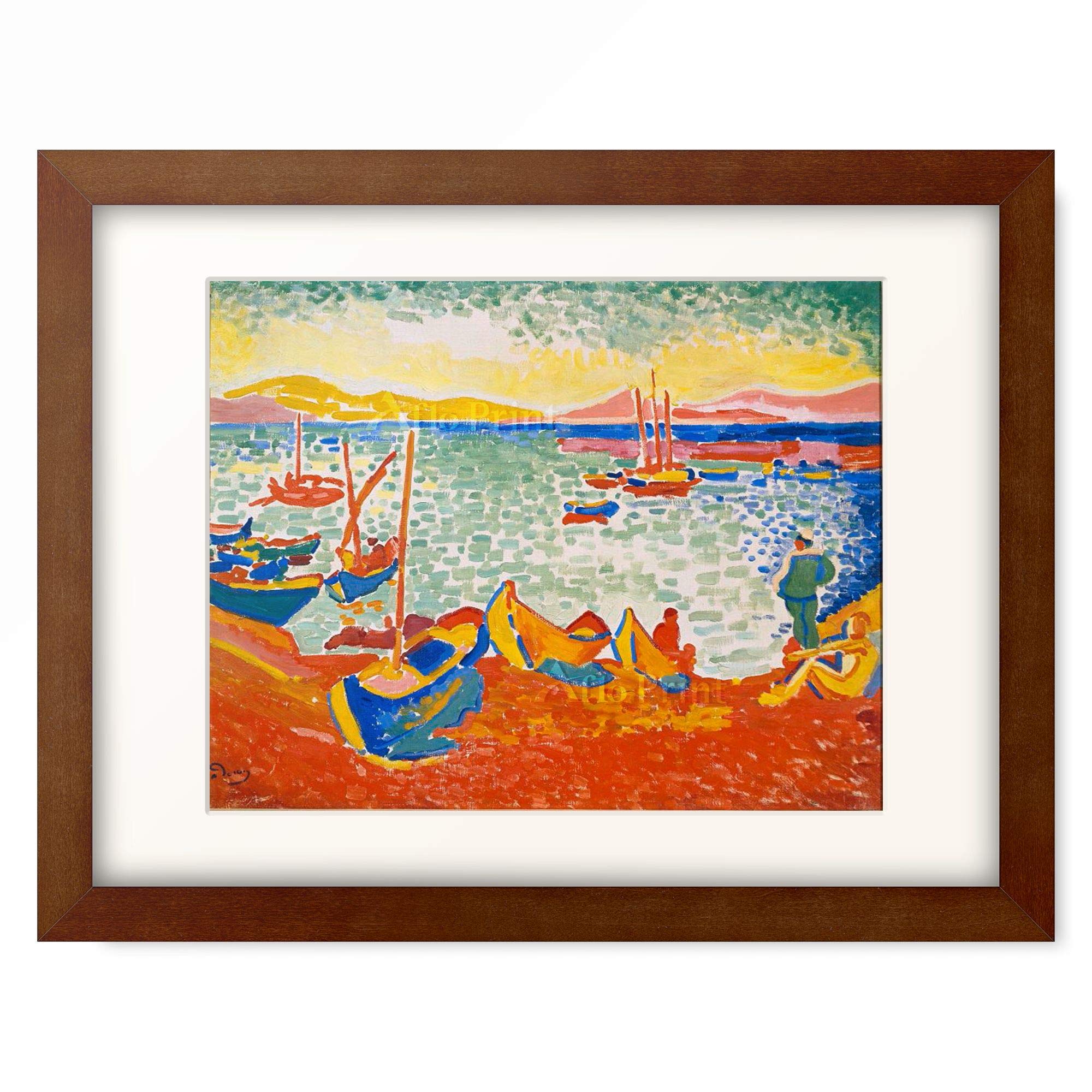 Amazon.co.jp: アンドレ・ドラン Andre Derain 「Boats in the Harbour