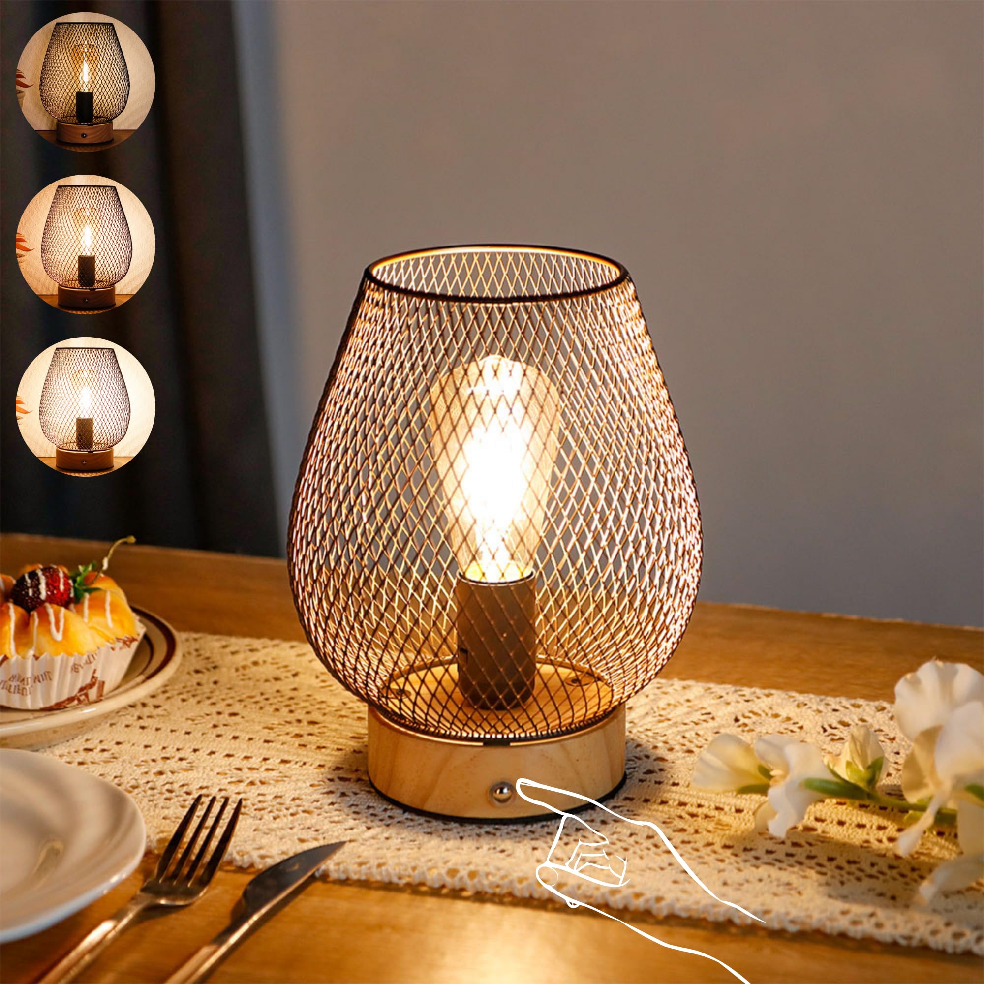 Amazon.co.jp : JHY DESIGN 電池式 テーブルランプ 卓上ランプ