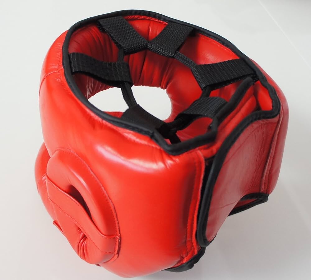 Amazon | ノーズヘッドガード 赤 (高級本革) 064 フルフェイス