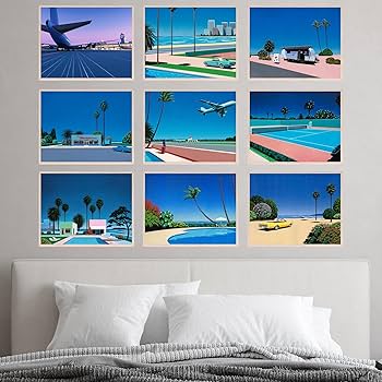 Amazon.co.jp: Bigwig Prints 永井弘アート - Vaporwave 美的ポスター