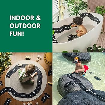 Amazon.com: Waytoplay's King of The Road - Flexible Toy Road Set