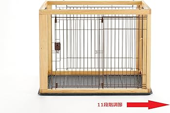 ちびぽめ Richell 木製スライドペットサークル レギュラー、ワイド