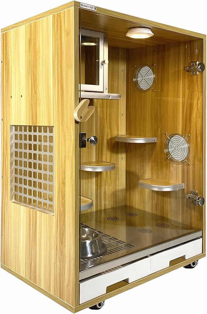 RAKYPET チンチラケージ ケージ 小動物用ケージ 80cm