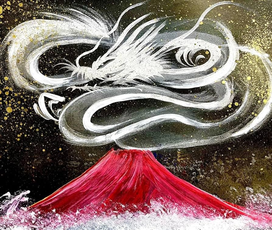 九頭龍大権現】 開運 置物 龍神 アート 絵 一筆龍 辰 【公式通販】