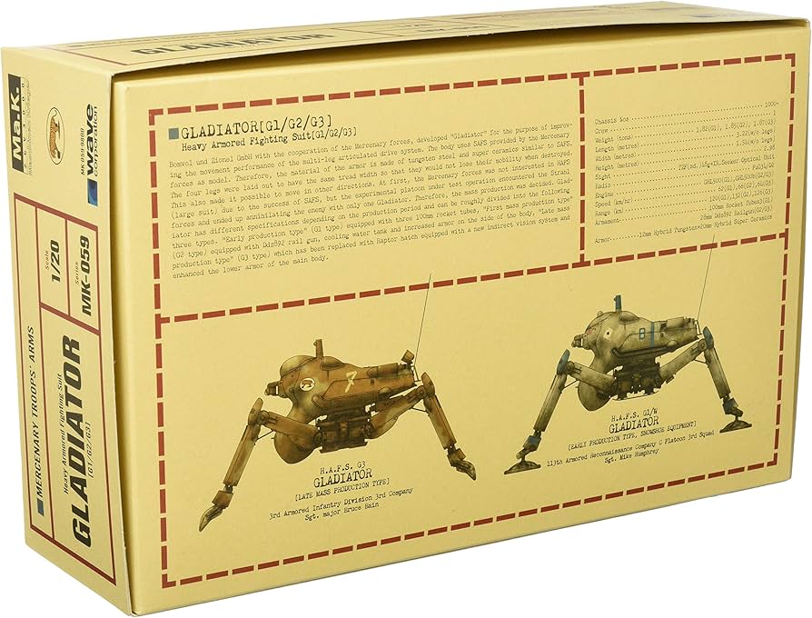 Ma.k 1/35 H.A.F.S. グラジエーター、SAFS冬季迷彩 4点 Amazon