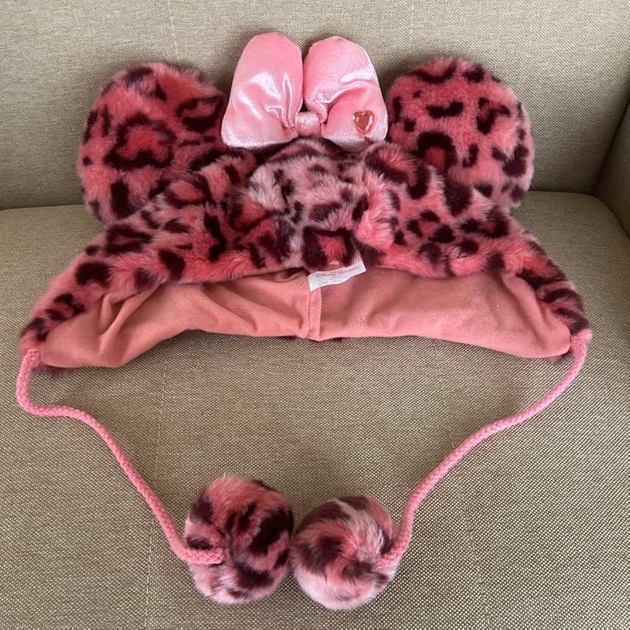 ディズニー ミニー ファンキャップ ヒョウ柄 レオパード ピンク 2個