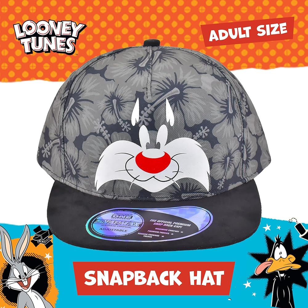 Looney Tunes Baseball Cap, Sylvester The Cat Adult Adjustable