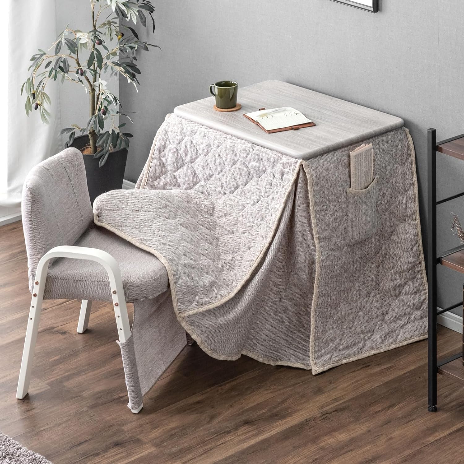 猫 電気コタツ Petio ペティオ 三角柄 抗菌防臭加工 電気ヒーター