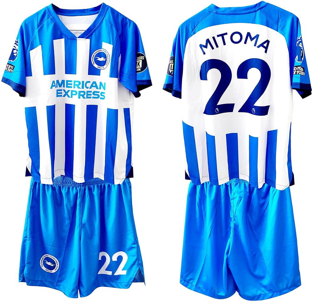 公式】三笘薫 ブライトン 23/24 ELユニフォーム アウェイ22 Lサイズ