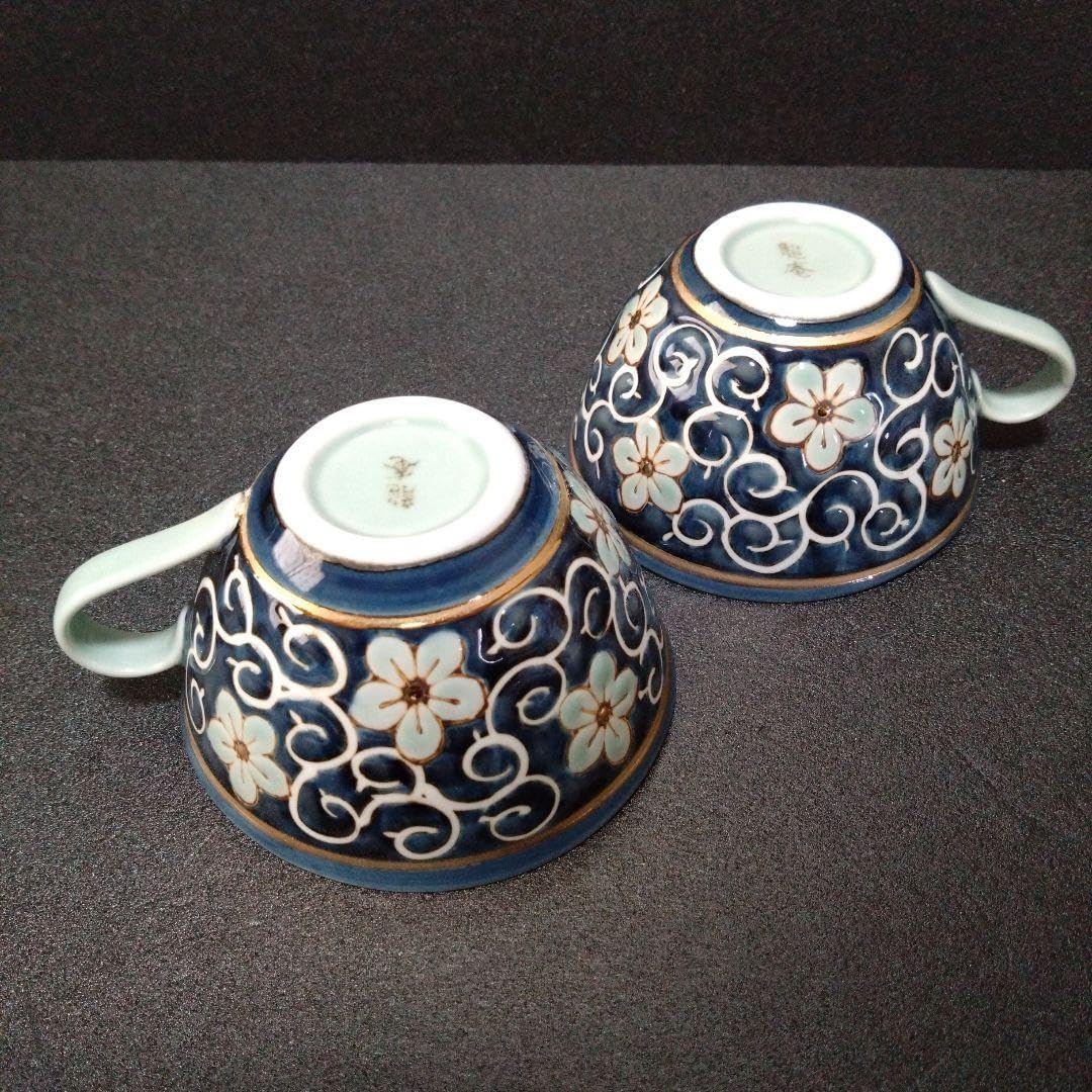 ほぼ未使用 懐石道具 木製黒塗 金彩花蒔絵 汁椀5客揃 瑾斎の漆器 内朱