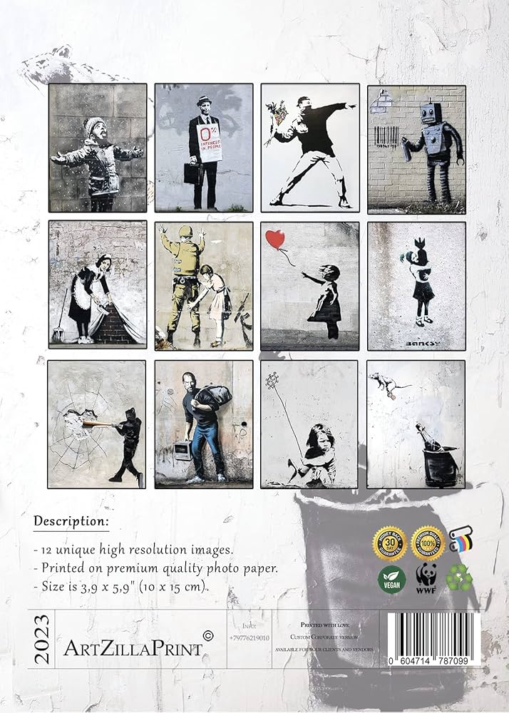 真作保証】BANKSY バンクシー オフィシャル ポストカード 現代アート