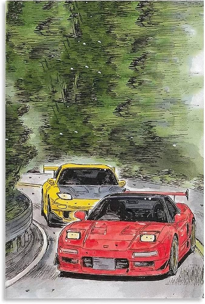 Amazon.co.jp: ポスター画像頭文字 D AE86 Nsx 車のポスターポスター