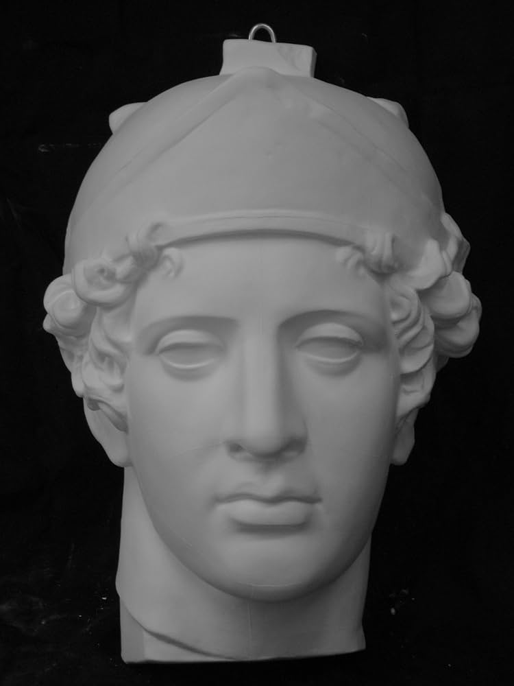Amazon.co.jp: 石膏像 M－427 青年マルス半面 H．36cm