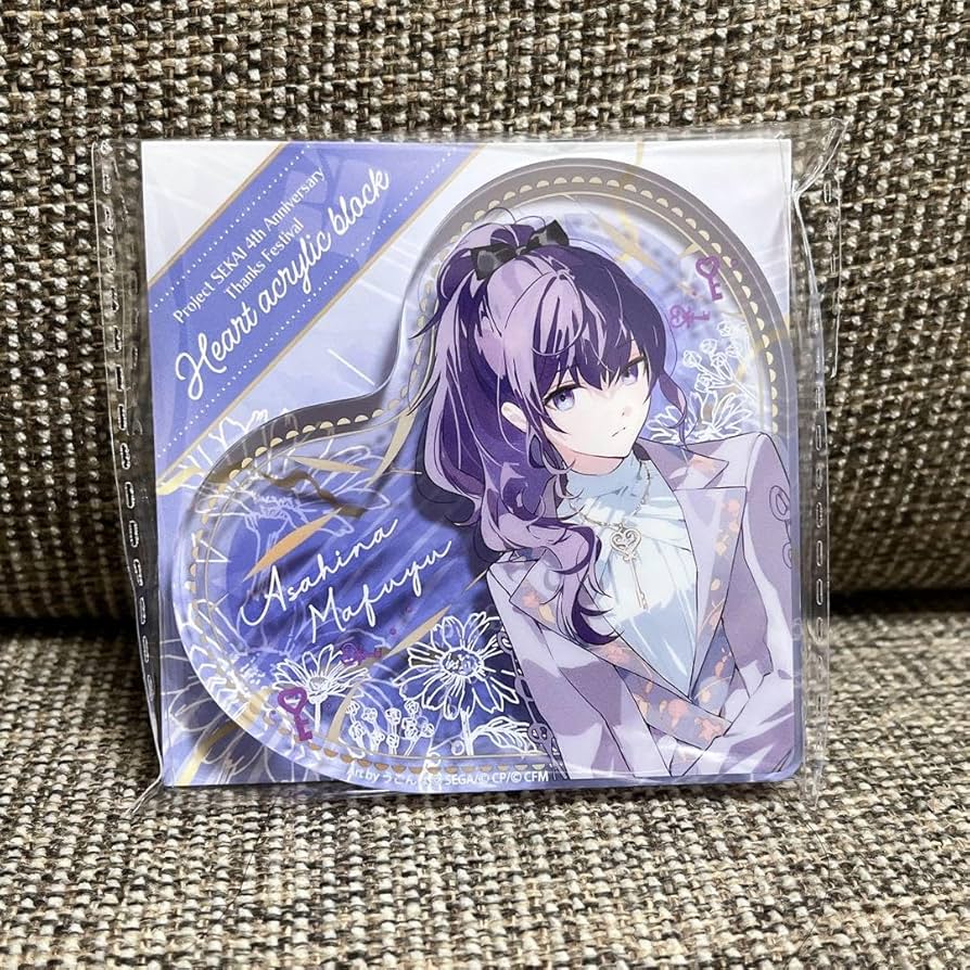 4周年 感謝祭 ハート型アクリルブロック 朝比奈まふゆプロジェクト