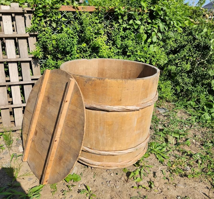 アンティーク木桶（大） | 古材とアンティーク雑貨 はくたけ