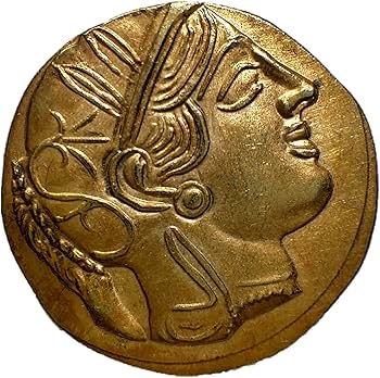 Amazon | 古代ギリシャ アッティカ アテナ テトラドラクマ金貨