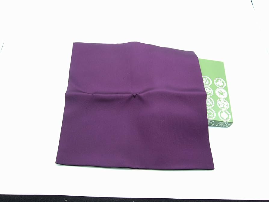 Amazon｜茶道具 袱紗 ふくさ 茶道 帛紗 無地 4号 紫 初級～中級用