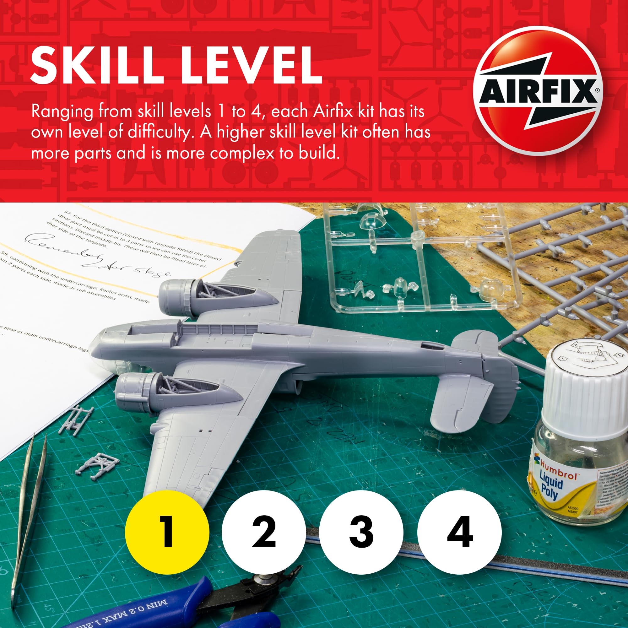 Amazon.com: Airfix Model Airplane Kit Gift Set - A50190