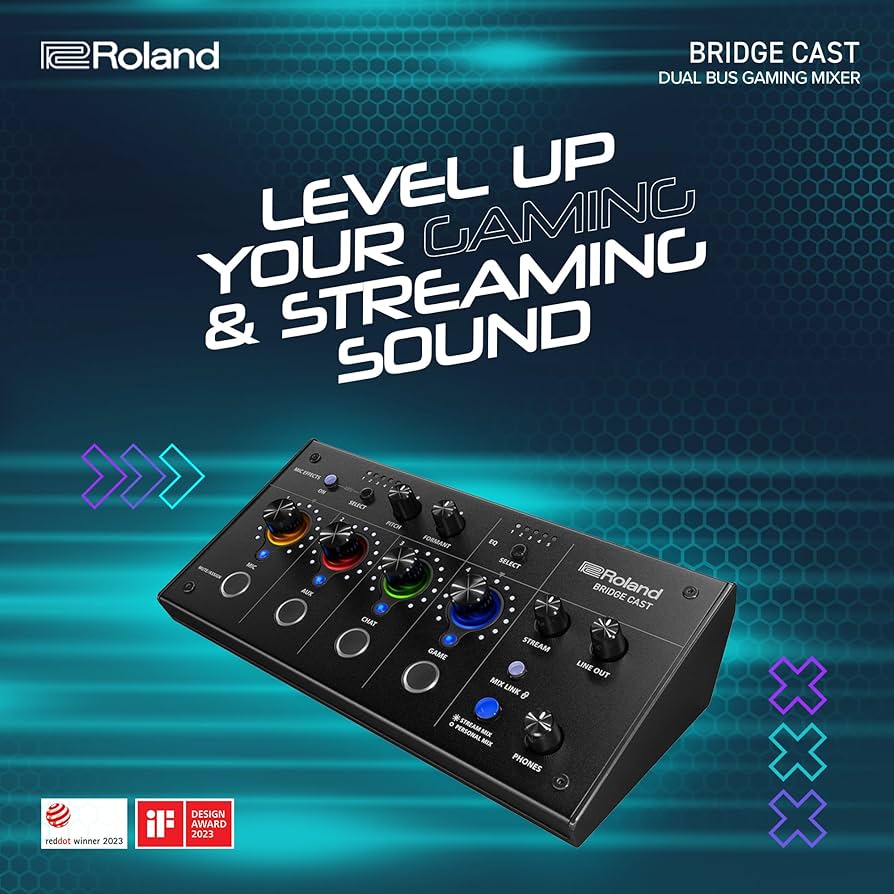 Amazon.com: Roland BRIDGE CAST Dual Bus Gaming Mixer in Black