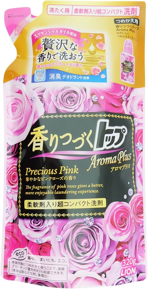 Amazon | 香りつづくトップ Aroma Plus Precious Pink つめかえ用 320g