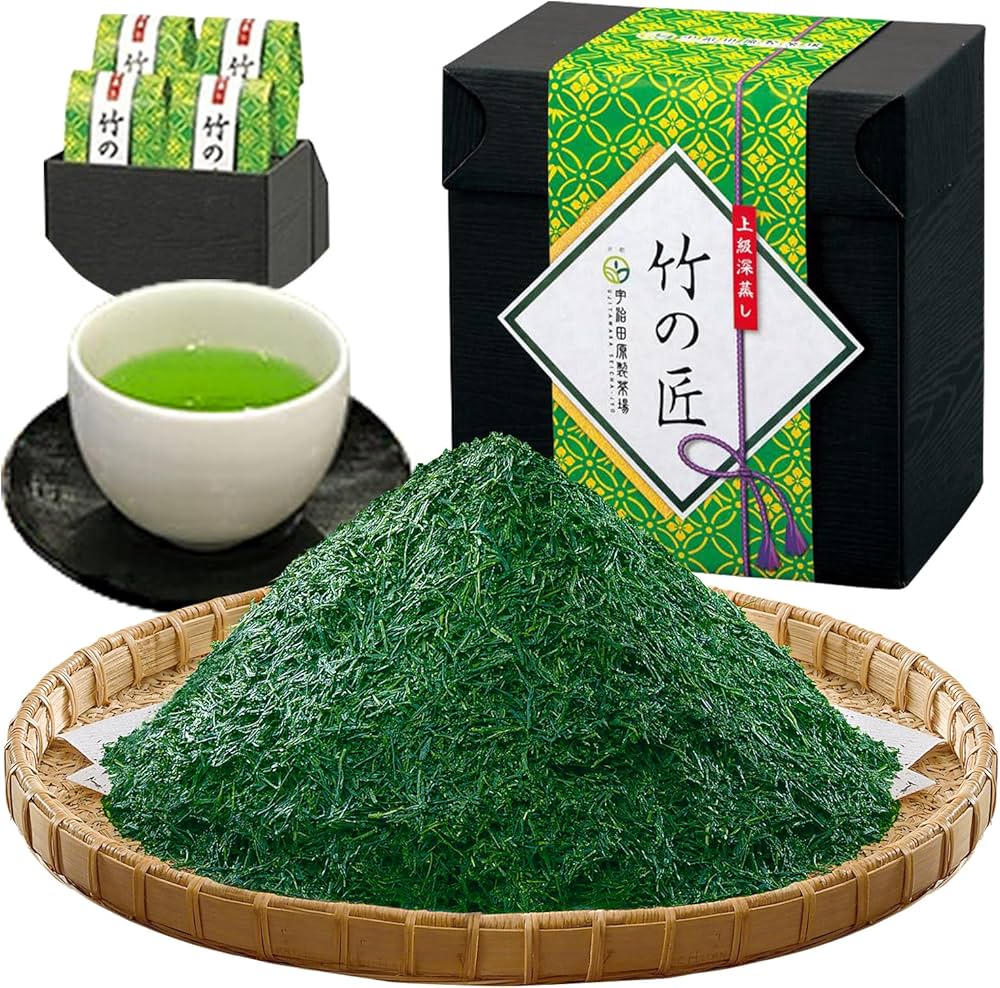 Amazon | 京都・宇治田原製茶場 上級 深蒸し 竹の匠 高級 茶葉 煎茶