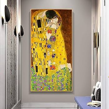 Amazon.co.jp: 有名な芸術 グスタフ・クリムト 接吻 クラシック絵画