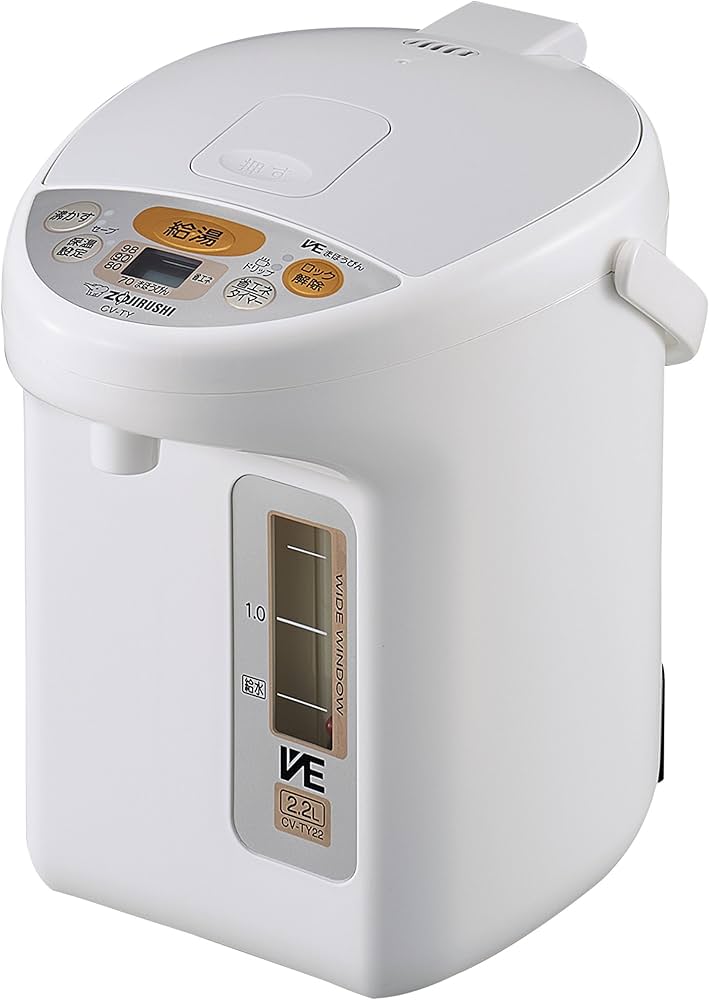 Amazon | 象印マホービン 電気ポット 2.2L ホワイト CV-TY22-WA | 象印
