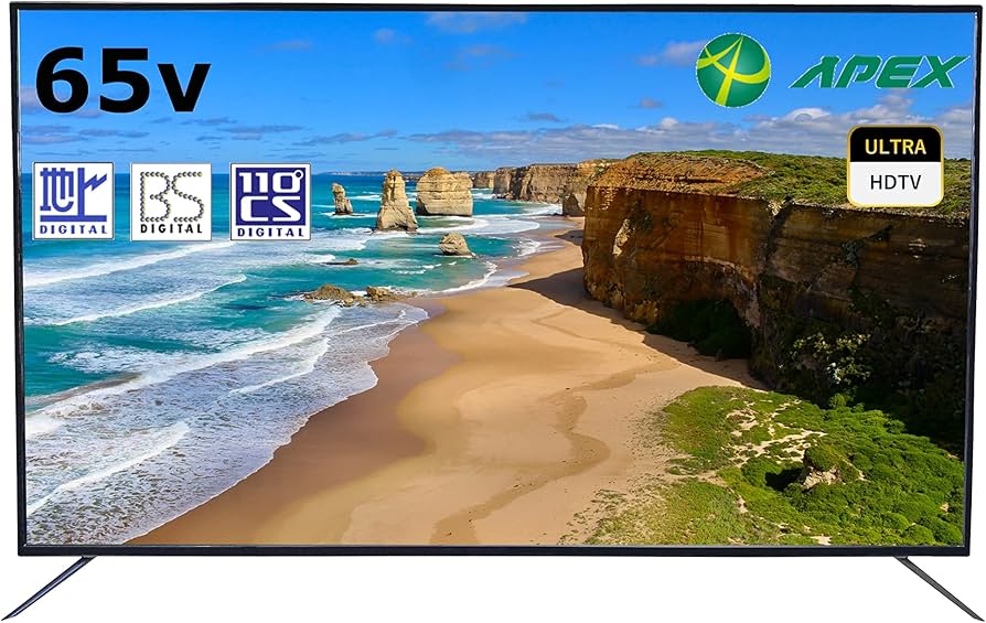 Amazon | 液晶テレビ APEX(アペックス) 【65型/BS・CSチューナー内蔵