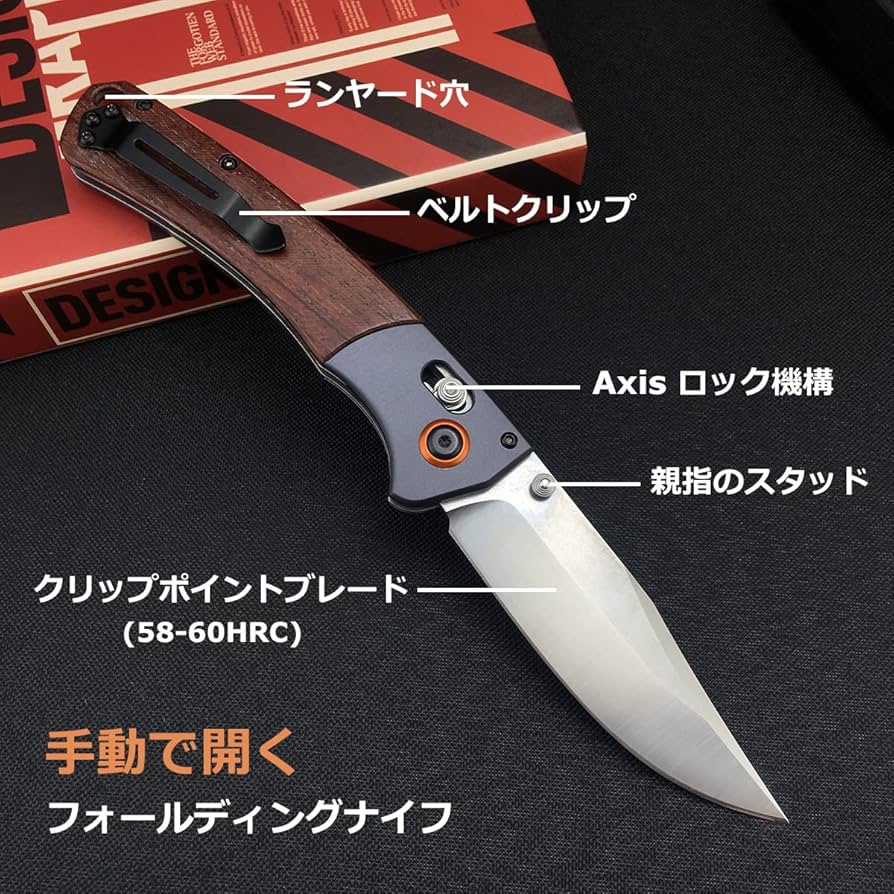 Amazon.co.jp: 230mm フォールディングナイフロック折りたたみナイフ