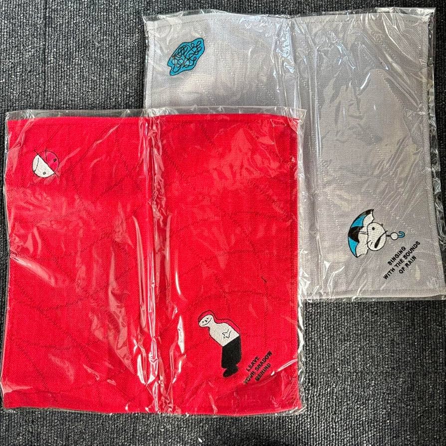 Amazon.co.jp: 星野源 IDEA ハンカチ タオルハンカチ REDGRAY 2枚