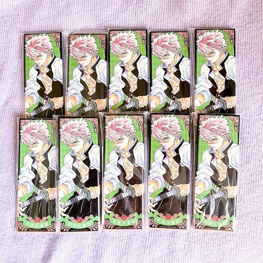 Amazon | 鬼滅 不死川実弥 原作 絵札缶バッジ | バッジ | おもちゃ