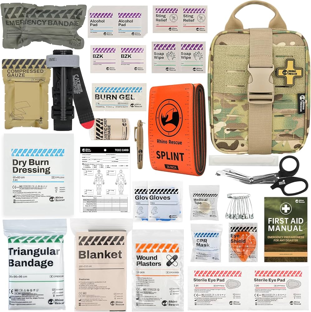 Amazon.com: RHINO RESCUE IFAK Trauma Kit with C-A-T Tourniquet for