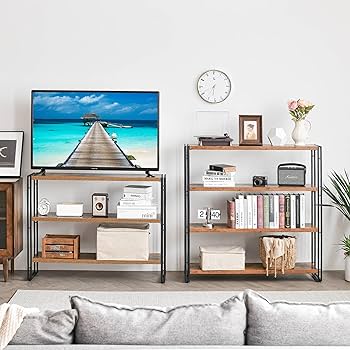 Amazon｜HCHQHS ラック 棚 オープンシェルフ 3段 収納 収納ラック