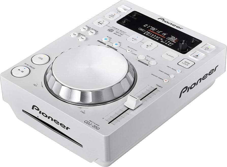 PIONEER CD Player CDJ-350-W Disco Único DJ (Branco) : Amazon.com