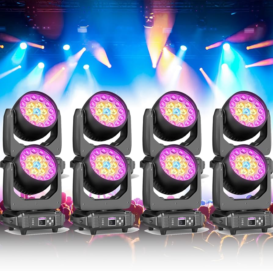 Amazon.com: Moving Head Lights 19x15W RGBW 4-in-1 LED Stage Light