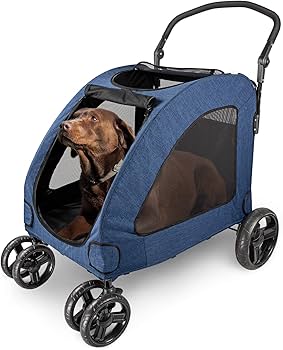 破格・専用空気入れ付き】大型ドッグカート ペットバギー 大型犬 多頭