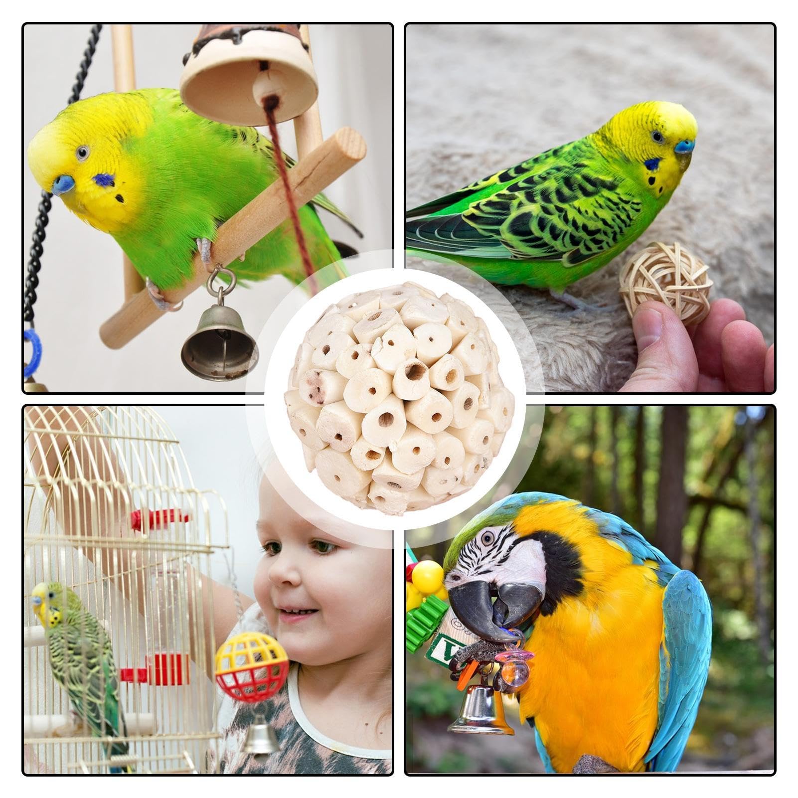 Coco hitomiインコのカジカジおもちゃ80個 Coco hitomiインコの